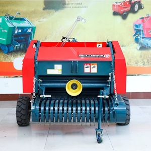 Mini presse à foin ronde à vendre Mini machine à balles de foin et de paille à bas prix avec composants de base de moteur et de boîte de vitesses - Product Image 6