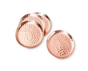 Sous-verre élégant en cuivre martelé de qualité supérieure et de luxe Tapis de table en métal de haute qualité pour la cuisine à domicile de style restaurant classique - Product Image 1