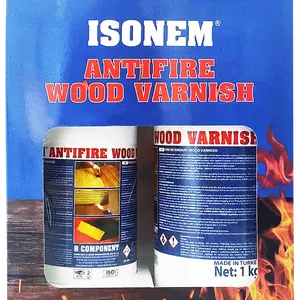 ISONEM阻燃透明木材清漆，透明，防火，水基，TURKIYE制造商