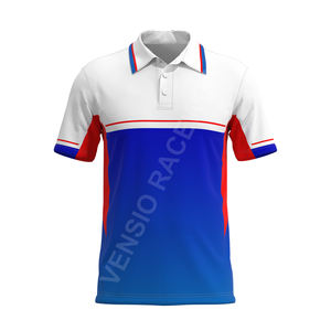 Polo pour hommes respirant à séchage rapide imprimé sur mesure en gros % Polyester pour les équipes de motocross - Product Image 1
