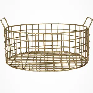 Custom Decorative Storage Wire Storage Basket Made In India