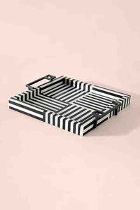 Plateau de service artisanal en os incrusté, motifs floraux complexes, écologique, pour une décoration luxueuse de la maison et de la cuisine - Product Image 6