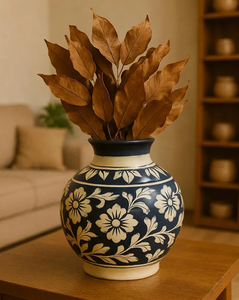 Vase en céramique décoratif. Ornement pour la décoration de la maison, produit en céramique et en émail - Product Image 3