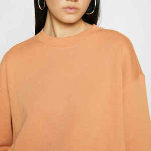 Wholesale Customized Winter <b>Women's</b> <b>Sweatshirts</b> Lightweight 100% Cotton Breathable Quick Dry <b>Long</b> Sleeve Street Wear New Style - Product Image 3