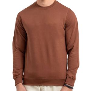 2025 venta al por mayor logotipo personalizado liso multicolor nueva moda sudaderas con capucha de manga larga cuello redondo sudadera Lisa para hombre - Product Image 1