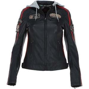 Femmes haut tendance personnalisé automne hiver vestes en cuir solide col tournant conception manches longues respirant doublure en Satin - Product Image 1