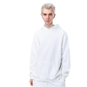 Sudadera con Capucha Oversize para Hombre, con Hombros Caídos, Bordado de Logotipo Personalizado, Lavado Ácido, 100% Algodón de Alto Gramaje, Diseño Liso, Bolsillo, Invierno - Product Image 4