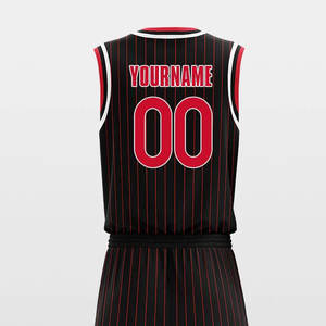 OEM ชุดบาสเก็ตบอลชุดเครื่องแบบเสื้อกีฬาระบายอากาศสำหรับผู้ชายพร้อมการออกแบบสีระเหิดสำหรับฝึกซ้อม - Product Image 6