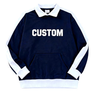 Sudadera con Capucha de Punto Personalizada, Transpirable, Estilo Urbano, con Bloques de Color, Forro Polar Grueso, Resistente al Viento, Lana/Poliéster, Talla Grande - Product Image 1