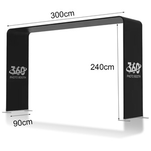 Caméra vidéo portable Sky, cabine <span class=keywords><strong>photo</strong></span> rotative à 360 degrés, base de photographie 360 Aereo Top Spinner - Product Image 4