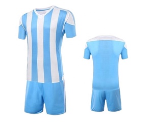 Wholesale Original football clothes football set Football Uniform wear uniform Custom soccer kit Sublimation Soccer jersey - Product Image 4