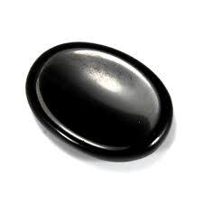 Calidad de grado AAA en ágata Soha Natural negro obsidiana Palma preocupación piedras para meditación relajación y cristales de Reiki en venta - Product Image 2
