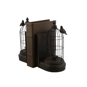 Bird cage iron Bookends /book holder/book ends Handmade durable Wholesale Bookends Customized Size Affordable Luxury Bookends