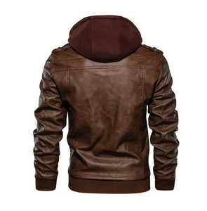 Chaquetas de cuero de diseño para hombre New Look Moda de invierno Diseño personalizado Chaqueta de cuero de invierno para hombre - Product Image 2