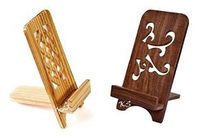 Wooden Pen <b>Holder</b> & Mobile Stand Wooden Mobile <b>Holder</b> Wooden <b>Pencil</b> Stand by - Product Image 5