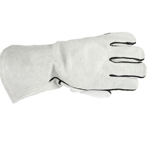 Gants de soudage personnalisés avec logo, en cuir de buffle, en cuir de vachette fendu, avec échantillon gratuit, gants de soudage de sécurité - Product Image 4