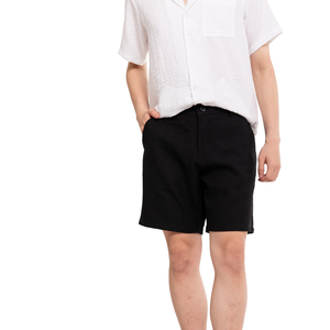 Short cargo en maille de lin pour hommes ODM/OEM impression personnalisée 100% polyester taille moyenne décoration vintage Vietnam vente en gros - Product Image 3