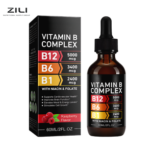 Suplemento <span class=keywords><strong>Sublingual</strong></span> de <span class=keywords><strong>Vitamina</strong></span> <span class=keywords><strong>B</strong></span> Complejo en Gotas, B1 B6 <span class=keywords><strong>B12</strong></span>, para Metabolismo Energético y Apoyo Inmunológico, Marca Privada, OEM ODM - Product Image 1