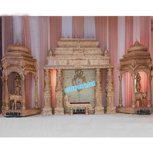 ชุดรูปแบบ manavarai mandap งานแต่งงานเวที mandap งานแต่งงานเวทีแต่งงาน manavarai การออกแบบที่ยิ่งใหญ่งานแต่งงานเส้นใย manavarai mandap UK - Product Image 1