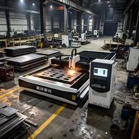 Mesin Pemotong Laser Fiber CNC 20kw Raycus/MAX untuk Logam Aluminium Baja Tahan Karat Besi 8025 Hoysook Harga