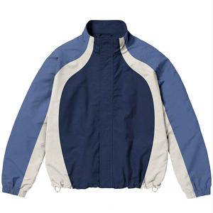 Ensemble de survêtements unisexe 100% en nylon avec étiquette personnalisée pantalon de survêtement à taille élastique vestes coupe-vent pour le sport d'hiver survêtement de jogging - Product Image 1