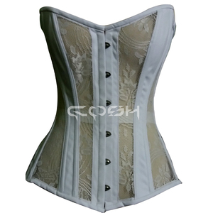 Corset en coton noir à mailles fines personnalisé - Product Image 4