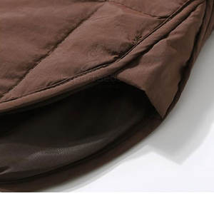 Chaqueta acolchada clásica con cremallera frontal y diseño de bolsillos laterales Chaqueta acolchada cálida para actividades al aire libre - Product Image 6