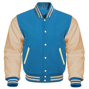 Veste de baseball à manches en cuir avec broderie personnalisée Lettermen personnalisée pour la caractéristique hivernale de la grande taille au prix de gros - Product Image 4