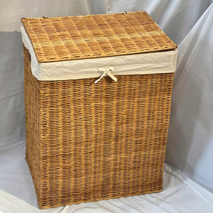 Rotin naturel bambou jonc de mer jacinthe osier tissé à la main écologique multifonctionnel carré paniers de rangement artisanat - Product Image 1