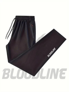 Bloodline International Unisex Dark Blue <b>Elastic</b> <b>Waist</b> Drawstring Sweatpants Side Pockets Breathable Canvas Quick Dry 100% - Product Image 5