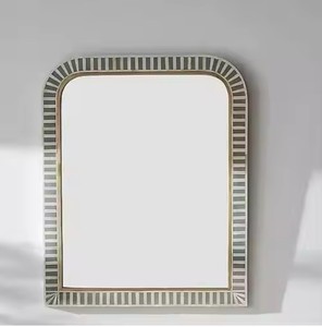 Customized Shape Wall <b>Hanging</b> Mirror <b>Frame</b> Handmade Wood and Inlay Mirror <b>Frame</b> - Product Image 4