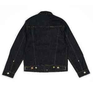 Nouvelle collection 2024 : Veste en jean homme unie à manches longues et bouton unique, style cowboy – Vente chaude de vestes en jean pour hommes - Product Image 2