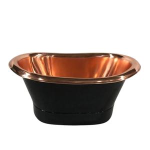 Venta al por mayor de lujo sólido hecho a mano de latón puro independiente bañera de pie niquelado cobre bañera de latón por fabricante indio - Product Image 5