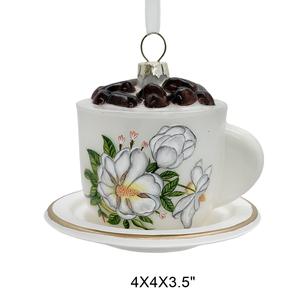 Adornos Navideños de Vidrio Pintados a Mano, Clásicos, Multicolores, para Bebidas y Café, Decoraciones para Árboles, Cocteles, Vino y Tazas - Product Image 2