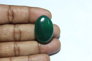 100% ธรรมชาติสีเขียวเข้มนิล Cabochon อัญมณีรูปไข่แบนกลับคุณภาพสูงเครื่องประดับทําอัญมณีแท้จํานวนมาก OEM - Product Image 5
