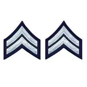 Patchs Chevron uniformes professionnels de haute qualité Badges décoratifs brodés personnalisés matériau en tissu pour décor de tenue - Product Image 2