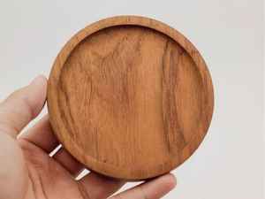 Handcrafted Walnut Wooden Coasters for <b>Kitchen</b> - Elegant and Sophisticated Walnut <b>Mat</b> for Home Decor - Product Image 4