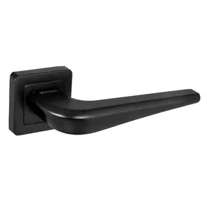 European Design Zink Alloy Door Handle on Square Rose BIO XM BL-24 Black