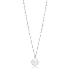 Collier avec pendentif en perle, design élégant, fait main, vente en gros turque, bijoux en argent sterling 925 - Product Image 4