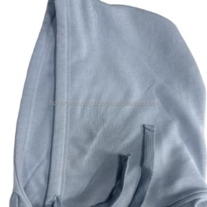 Sudadera con capucha bordada con lazo de algodón de 380gsm para hombre, polea de moda de talla grande, informal, moda de calle europea americana Boxy Y2K - Product Image 4