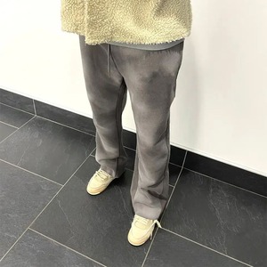 Vente en gros 100% coton broderie impression Streetwear pantalons de survêtement Baggy lavage à l'acide personnalisé pantalons de survêtement évasés hommes - Product Image 5