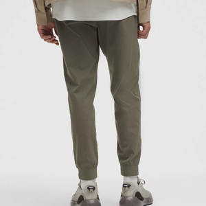 Pantalones de chándal deportivos de Primavera de forro polar sólido para correr, pantalones de chándal impermeables, bolsillos elásticos, pierna recta, informales, personalizables - Product Image 2