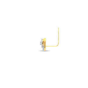 Gold Plated Stainless Steel Crystal <b>Nose</b> <b>Pin</b> for Children - Product Image 4