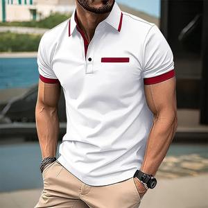 Polo de manga corta informal de verano para hombre, camiseta transpirable informal de negocios, Camiseta deportiva para hombre, talla grande europea y americana - Product Image 2