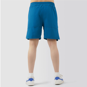 Pantalones cortos de gimnasio transpirables ecológicos de la mejor calidad para hombre, logotipo personalizado, patrón sólido, estilo Vintage, secado rápido, varios colores - Product Image 3