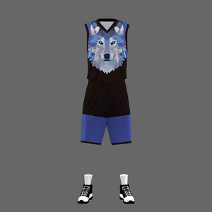 100% Polyester Fabricant Prix bon marché Conception de logo personnalisé Uniforme de basket-ball de conception sublimée de haute qualité - Product Image 1