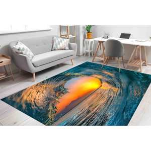 Tapis Paysage Marin, Tapis Imprimé Paysage, Décoration de Bureau pour Petites Escaliers, Tapis Fin Non Tissé - Product Image 4