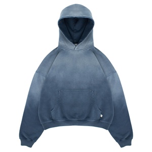 Nouveauté : Sweat-shirts pour hommes en molleton 100% coton 200 g/m², coupe ample, effet délavé vintage, écologiques, qualité supérieure, style streetwear - Product Image 1