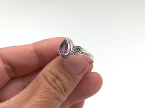 Anillo de piedras preciosas de amatista de Plata de Ley 925, joyería hecha a mano, anillo de estilo bohemio de plata, joyería para mujer, regalo de boda para esposa - Product Image 3