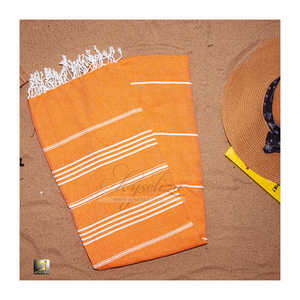 Venta al por mayor de algodón turco ligero Peshtemal Hammam Toallas de secado rápido a rayas patrón de impresión de logotipo para la playa Spa Hotel Baño - Product Image 6